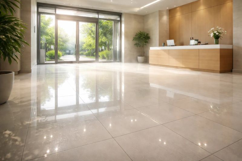 Bright, well-maintained commercial facility lobby in Princeton