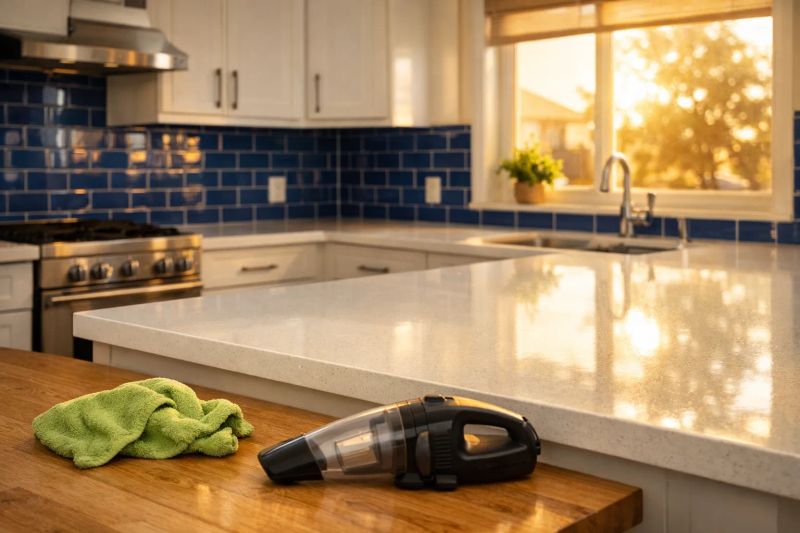 Cleaner disinfecting high-touch office door handles